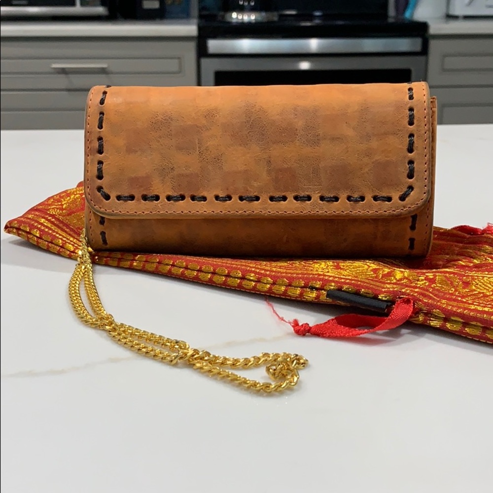 New handmade Carlos Falchi leather crossbody!